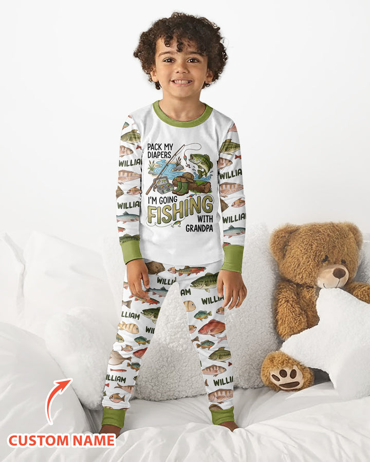 Pack My Diapers Bamboo Two Piece Long Sleeve Pajama Set