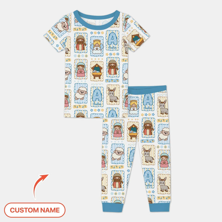 Zweiteiliges, kurzärmliges Pyjama-Set mit Marienkäfern
