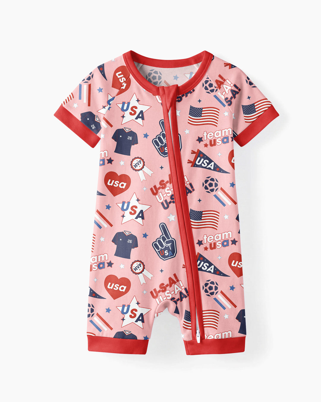 Soccer Party Team USA Bamboo Shorty Zippy