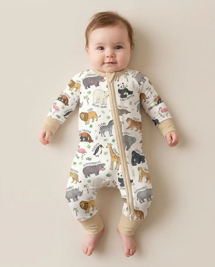 Safari Animals Bamboo Convertible Zippy