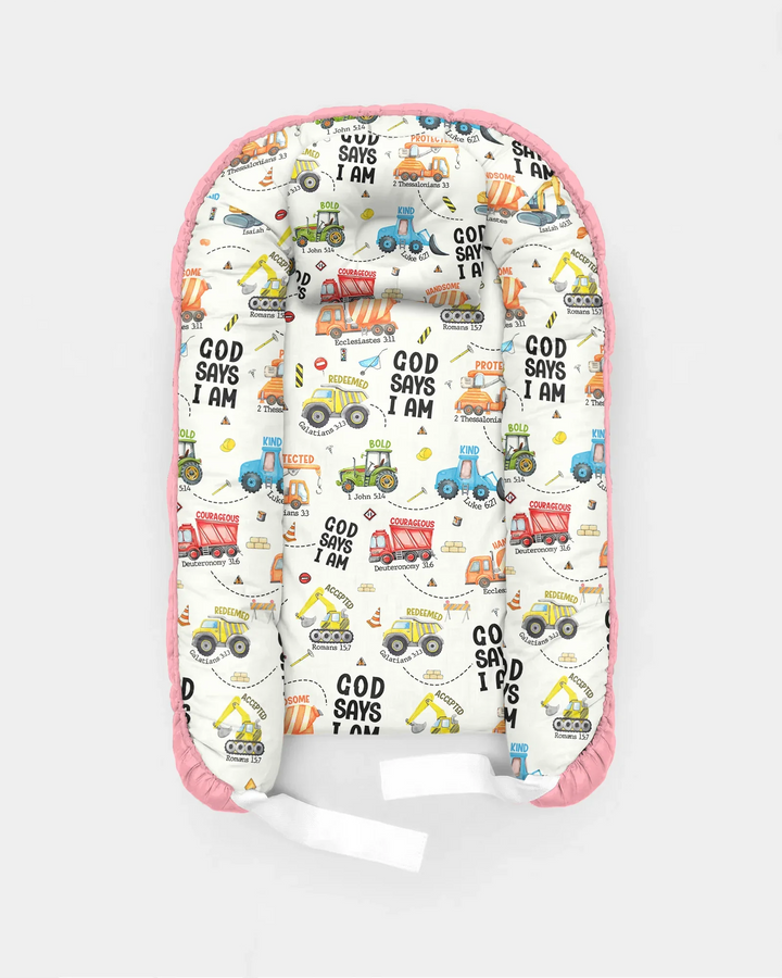God Says I Am Boy Bambus-Babynestchen