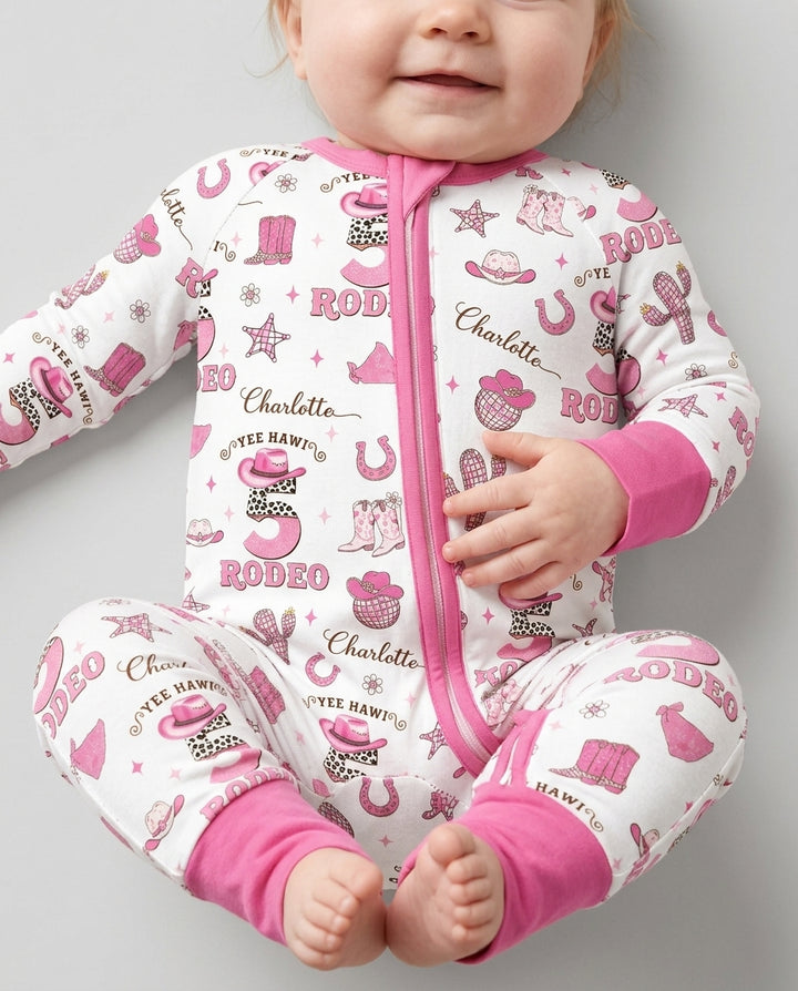 Personalized Birthday Rodeo Bamboo Convertible Zippy