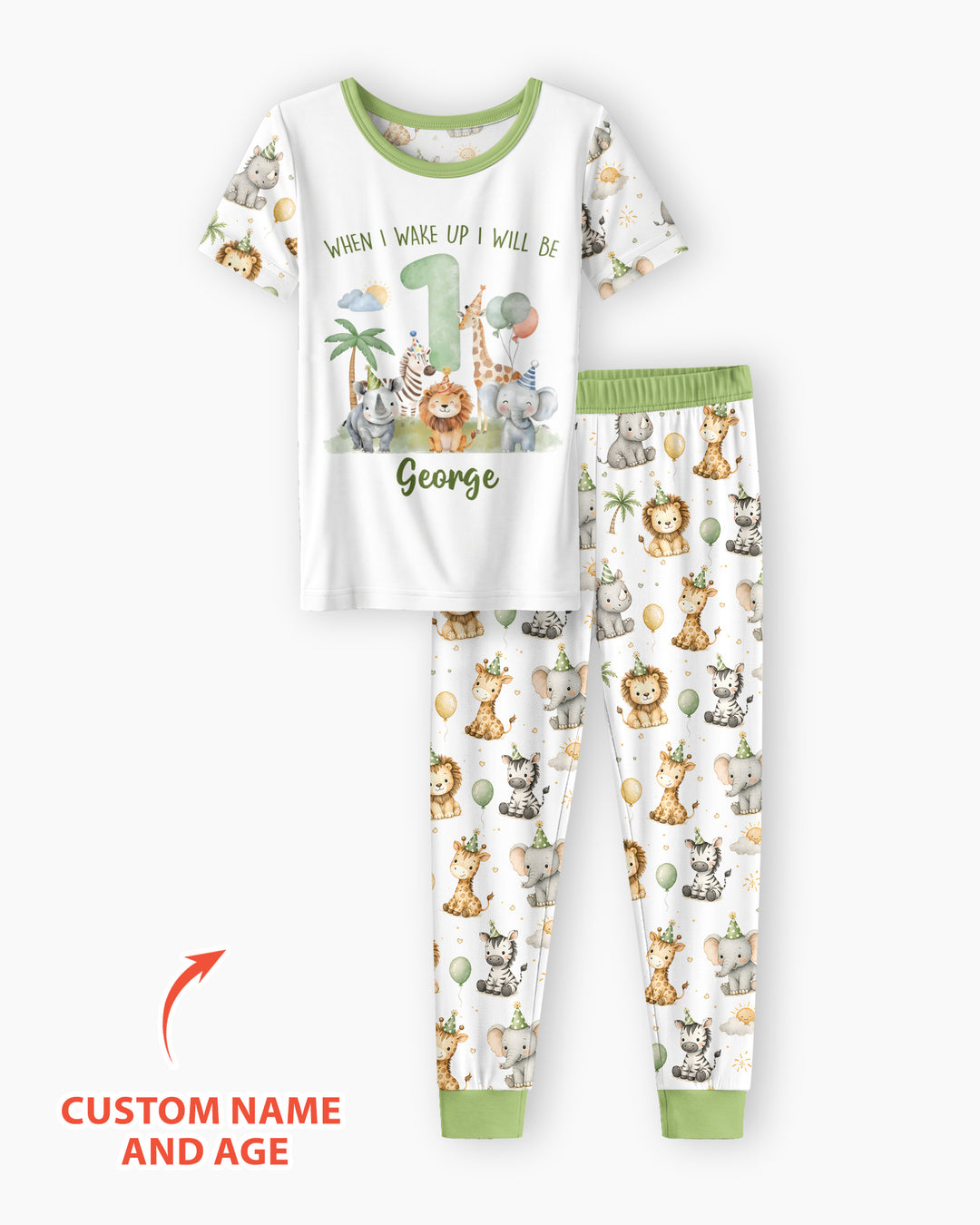 Zweiteiliges, kurzärmliges Pyjama-Set mit Marienkäfern