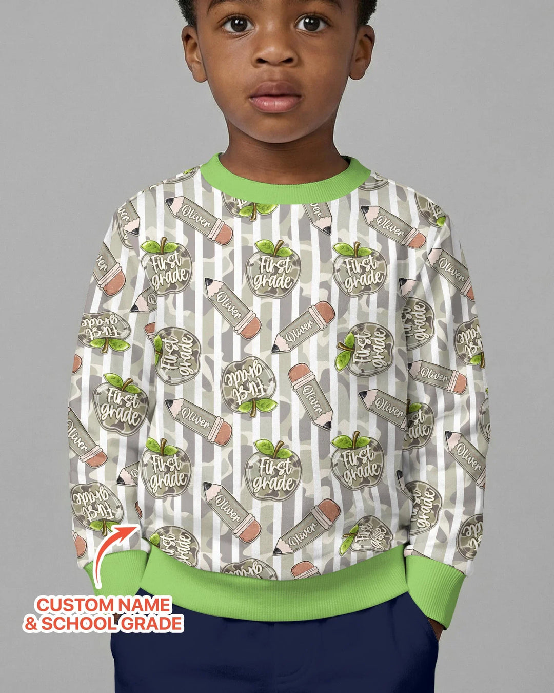 Custom Template Bambus-Rundhals-Sweatshirt