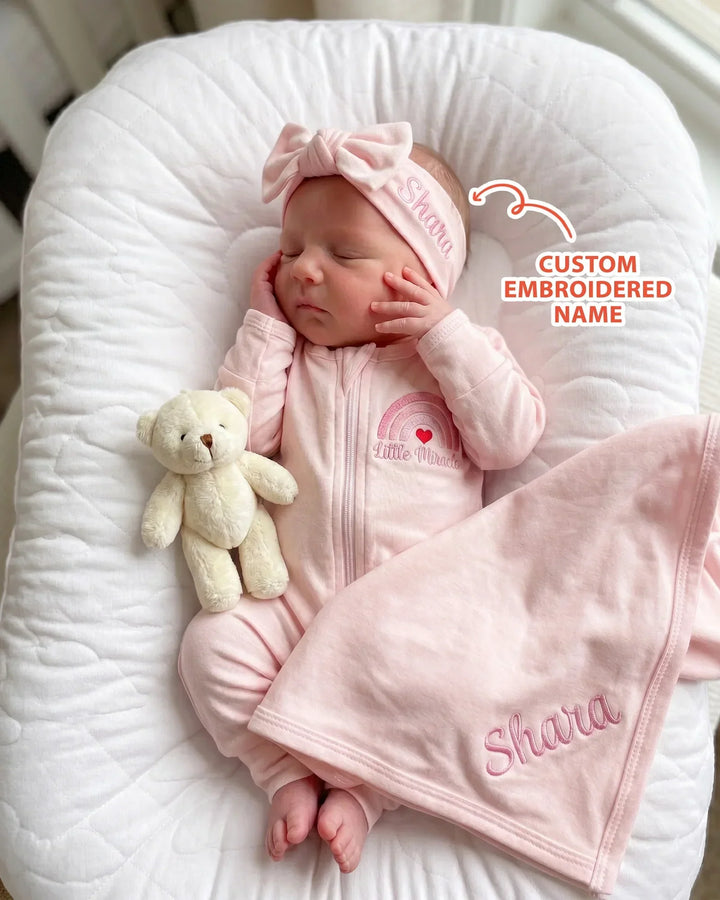 Gerippte Babykleidung mit individuellem Foto - Weich &amp; Skizzenhaft