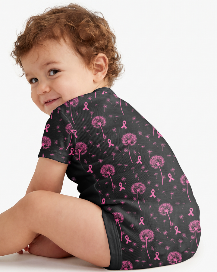 Dandelion Pink For Dad Bamboo Bodysuit