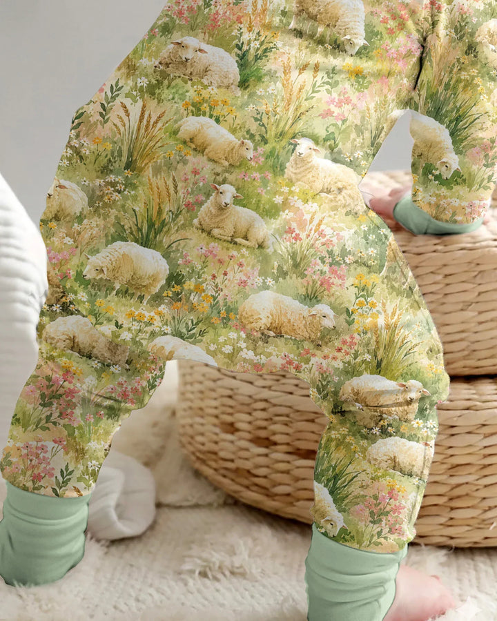 Gerippte Babykleidung mit individuellem Foto - Weich &amp; Skizzenhaft