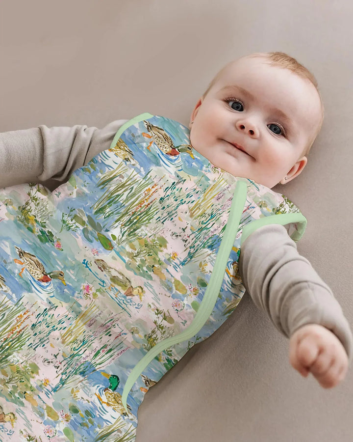 Watercolor Mallard Duck Bamboo Sleep Bag