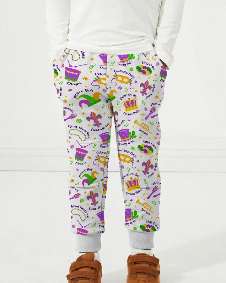 Mardi Gras Family Matching Bamboo Jogger