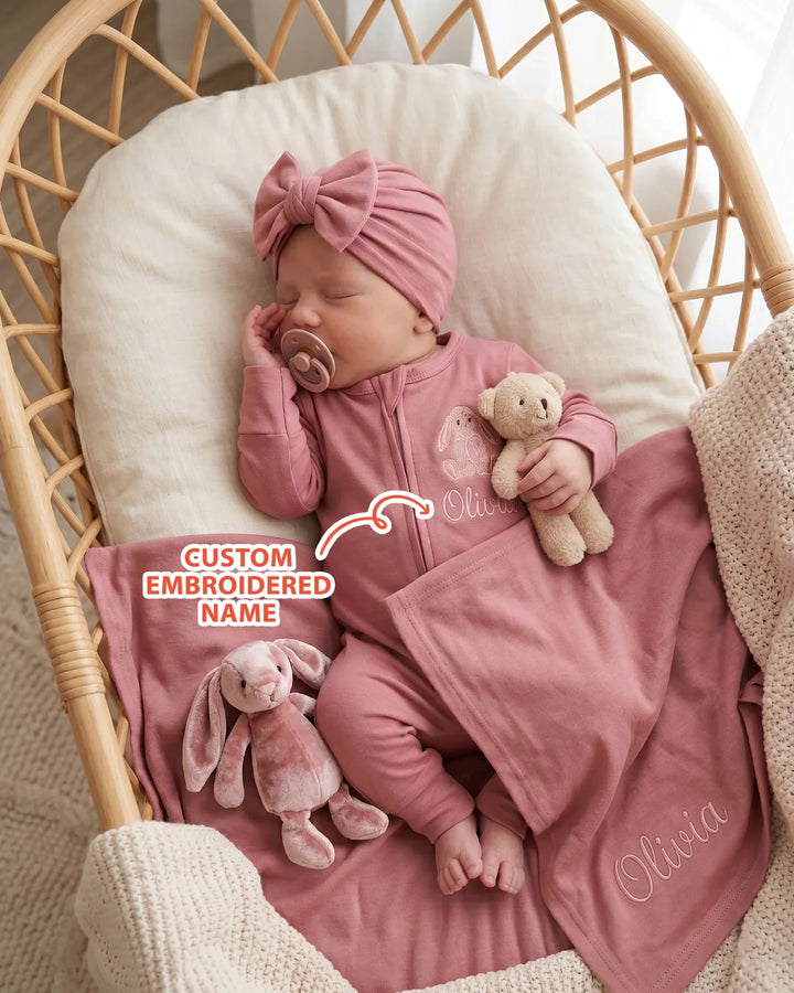 Gerippte Babykleidung mit individuellem Foto - Weich &amp; Skizzenhaft