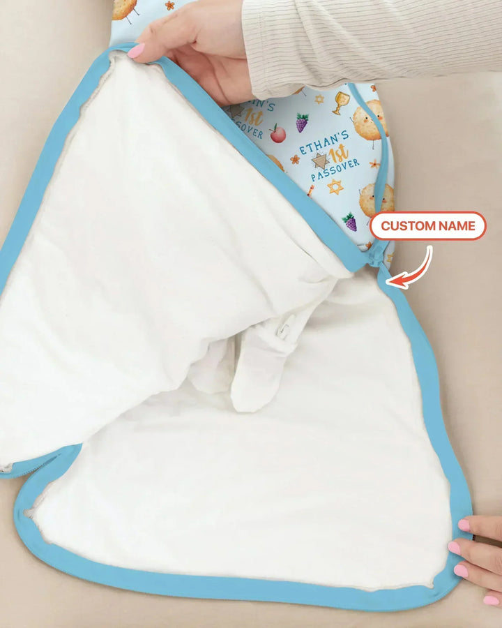 Custom Name 1st Passover Bamboo Sleep Bag