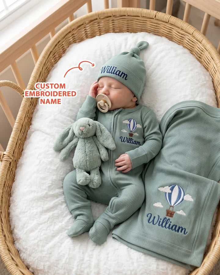 Gerippte Babykleidung mit individuellem Foto - Weich &amp; Skizzenhaft