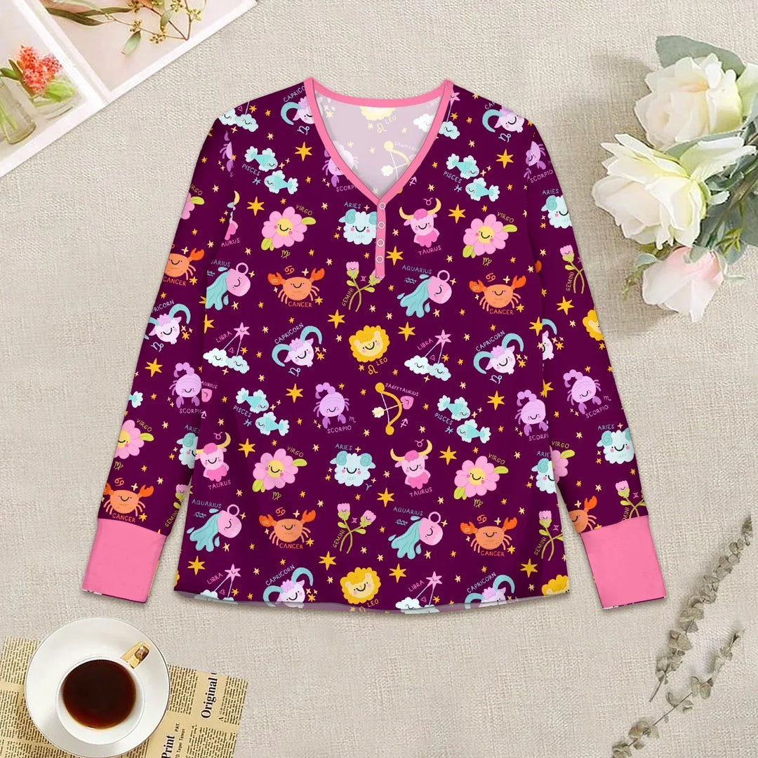 Vorlage für individuelles Damen-Pyjama-Set