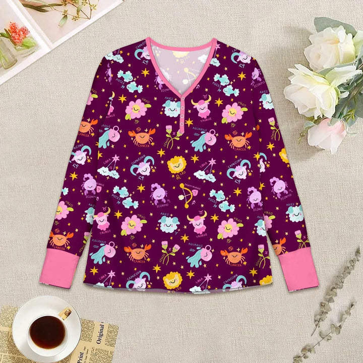 Vorlage für individuelles Damen-Pyjama-Set