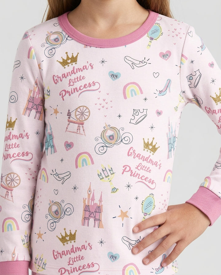 Grandma's Little Princess Bamboo Two Piece Long Sleeve Pajama Set