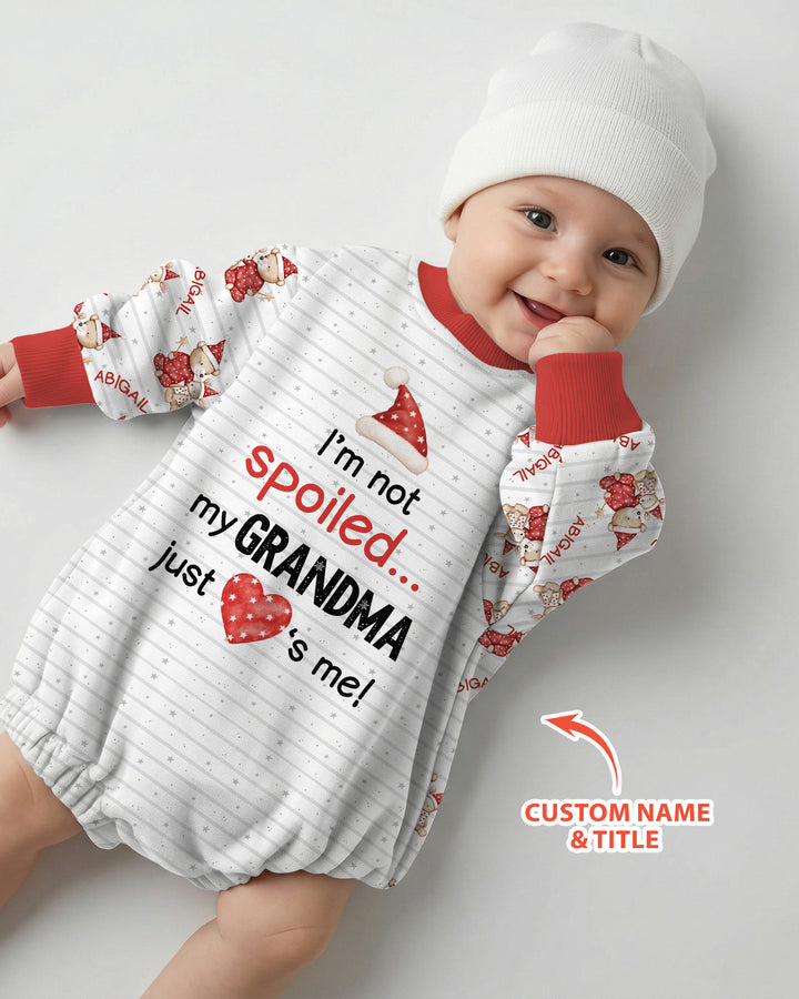 Custom Name I'm Not Spoiled Bamboo Bubble Romper