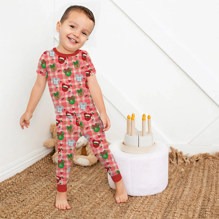Zweiteiliges, kurzärmliges Pyjama-Set mit Marienkäfern