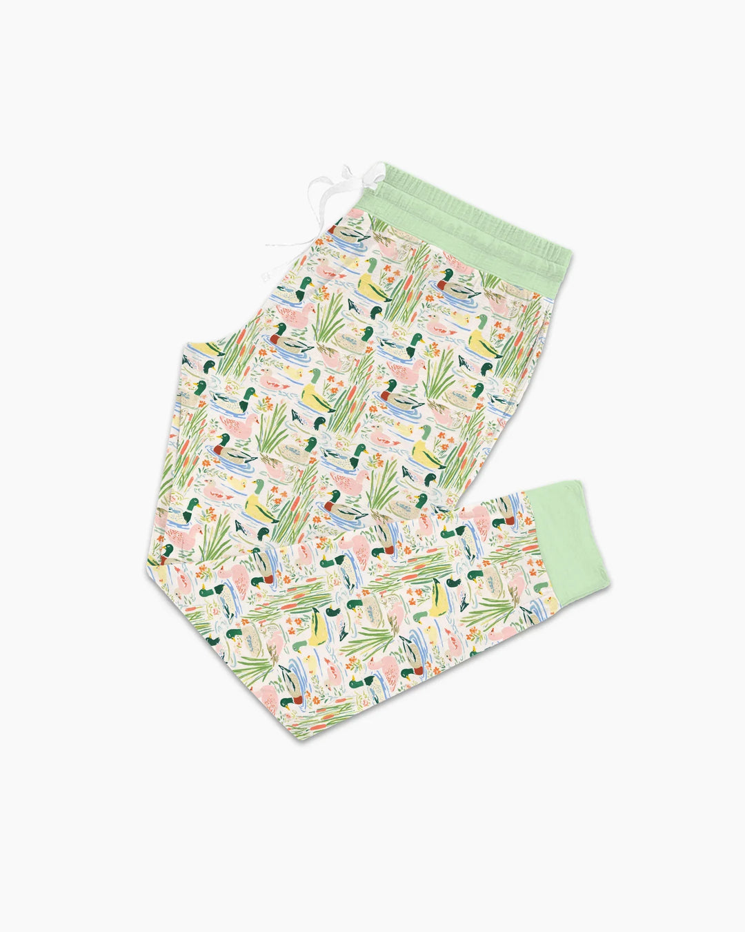 Ausgefallenes Stockenten-Pyjama-Set aus Bambus für Damen