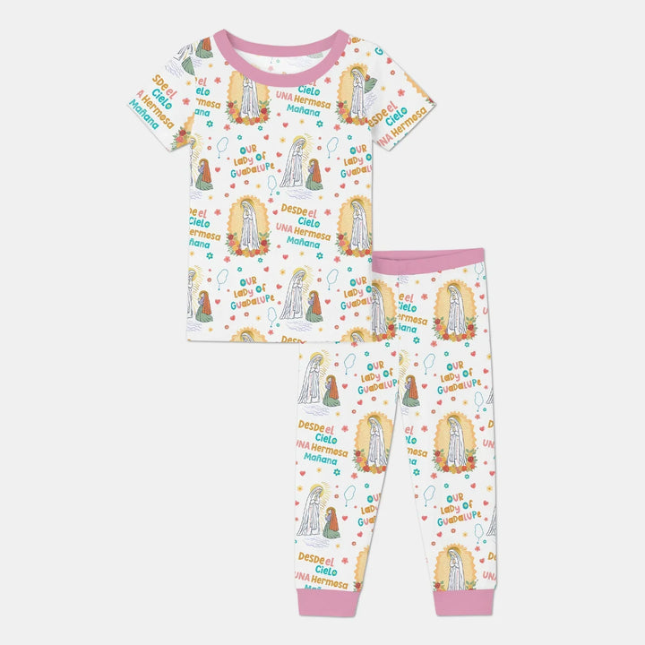 Zweiteiliges, kurzärmliges Pyjama-Set mit Marienkäfern