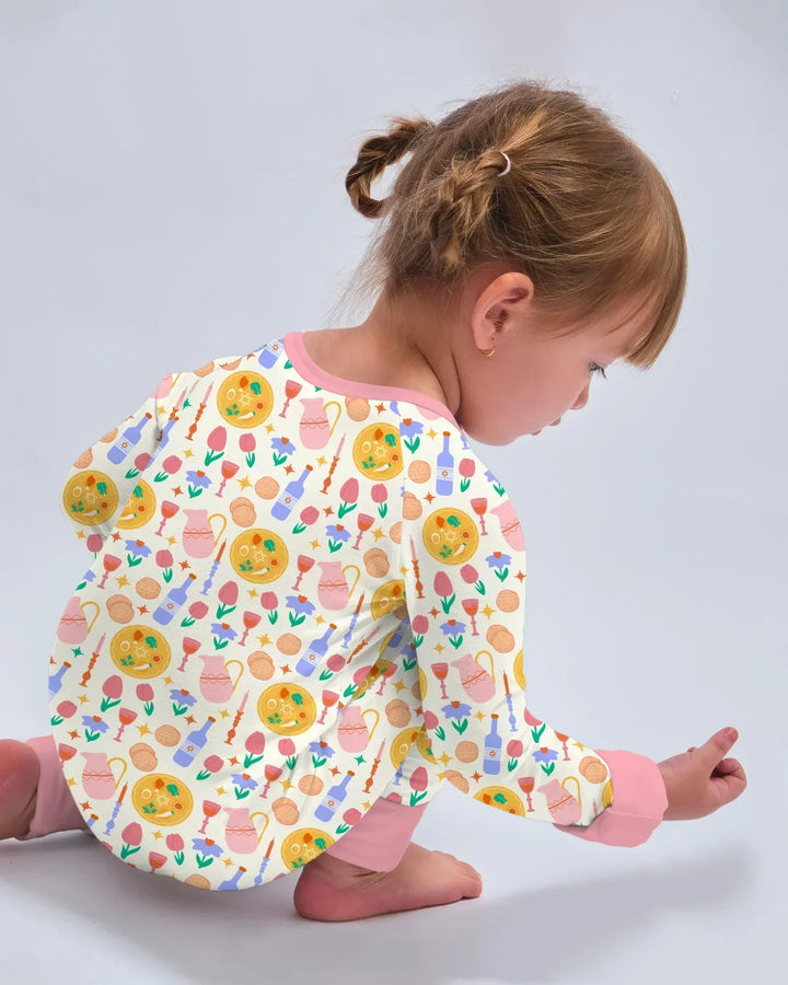 Gerippte Babykleidung mit individuellem Foto - Weich &amp; Skizzenhaft