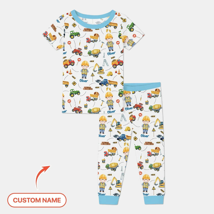Zweiteiliges, kurzärmliges Pyjama-Set mit Marienkäfern