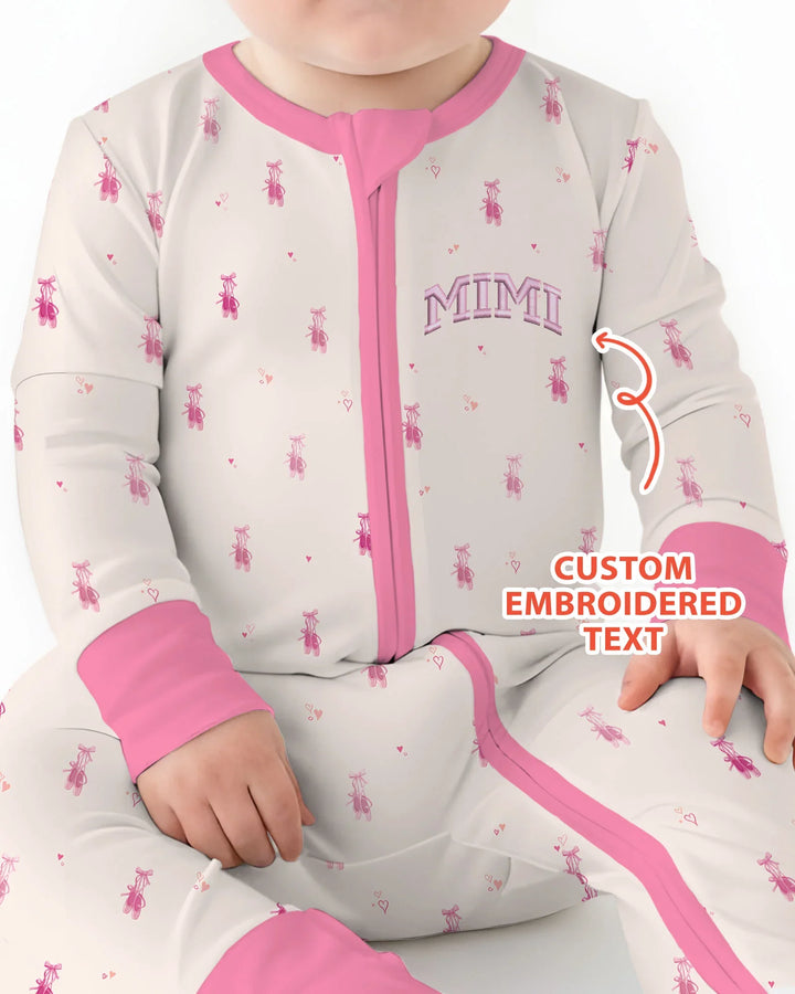 Custom Embroidered Mommy and Me Matching Bamboo Convertible Zippy