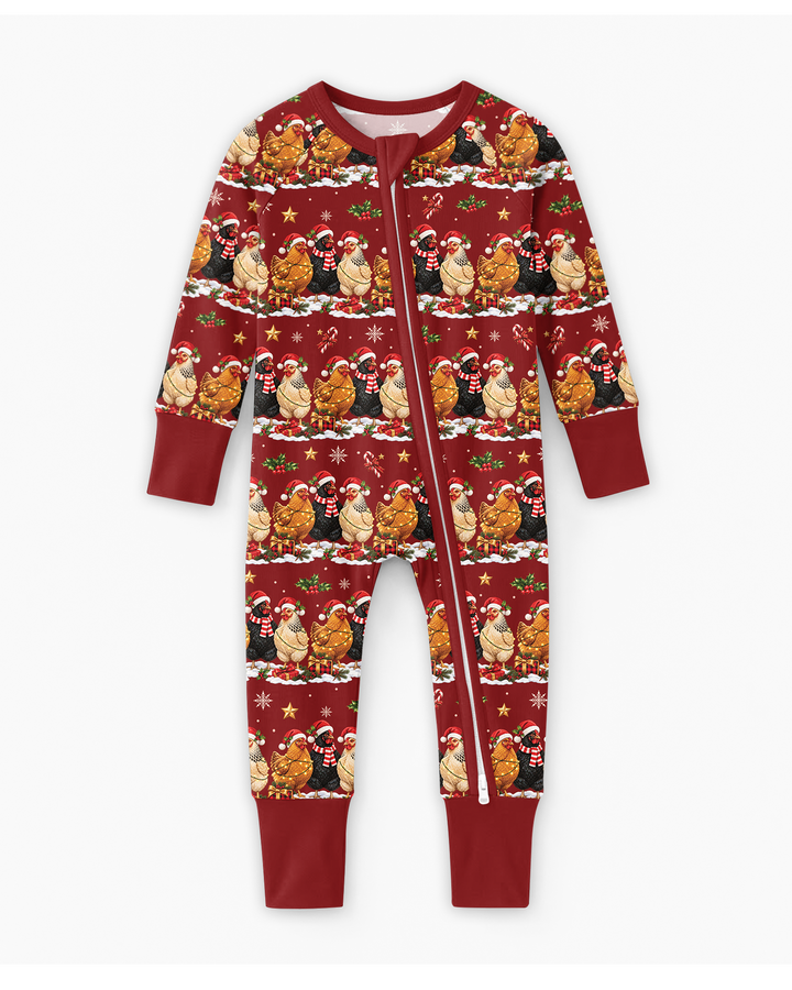 Farm Chicken Christmas Bamboo Convertible Zippy