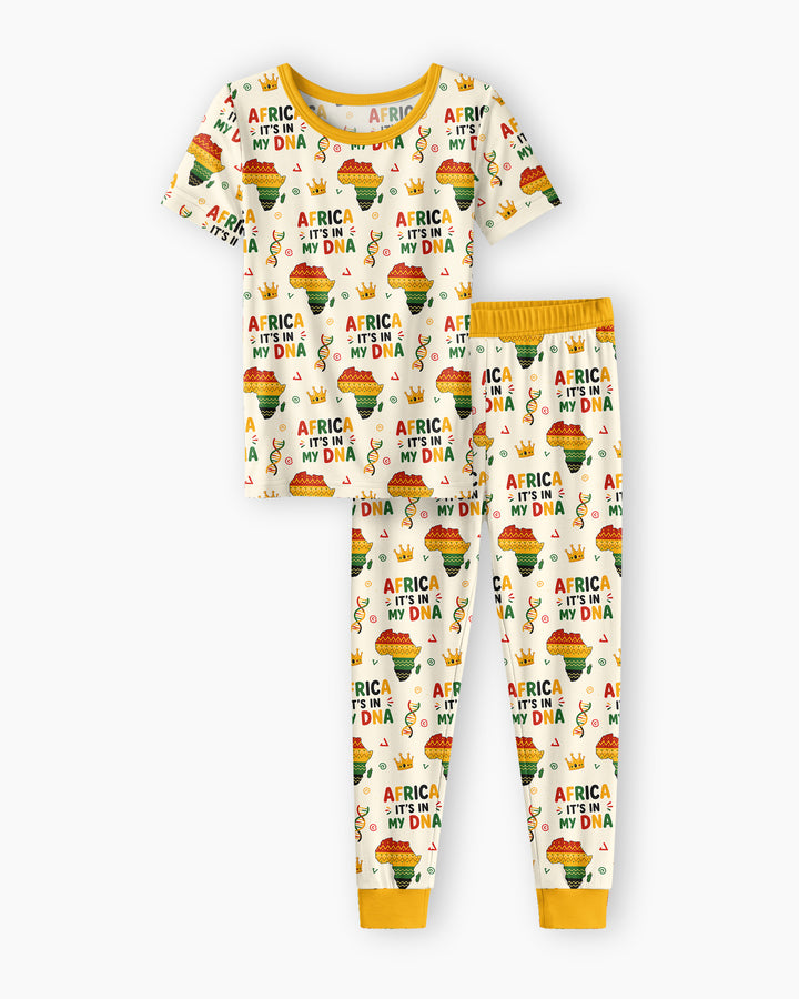 Zweiteiliges, kurzärmliges Pyjama-Set mit Marienkäfern