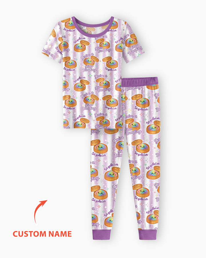 Zweiteiliges, kurzärmliges Pyjama-Set mit Marienkäfern