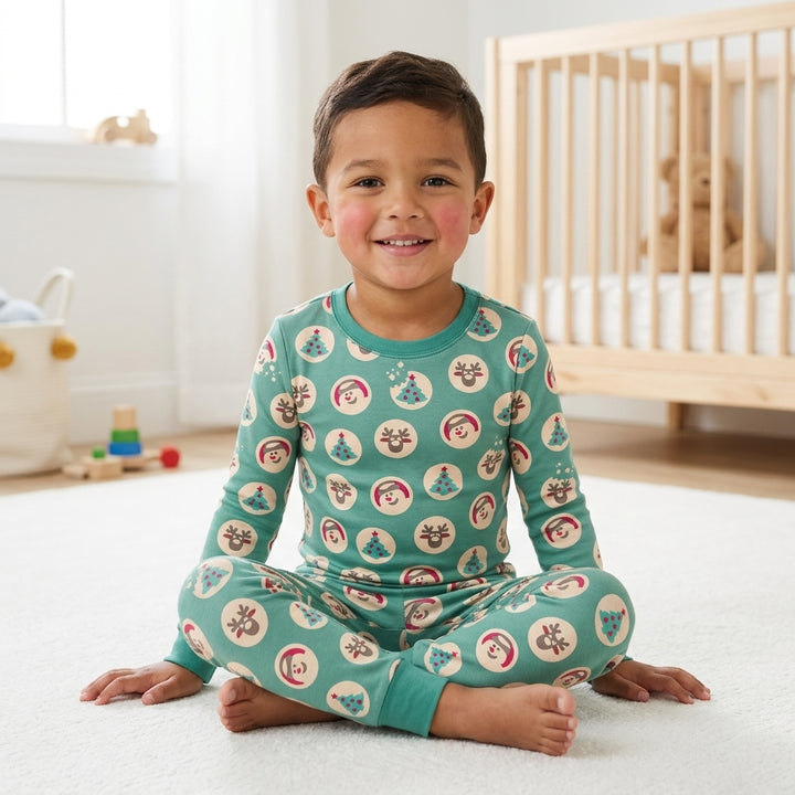 Christmas Cookie Bamboo Two Piece Long Sleeve Pajama Set