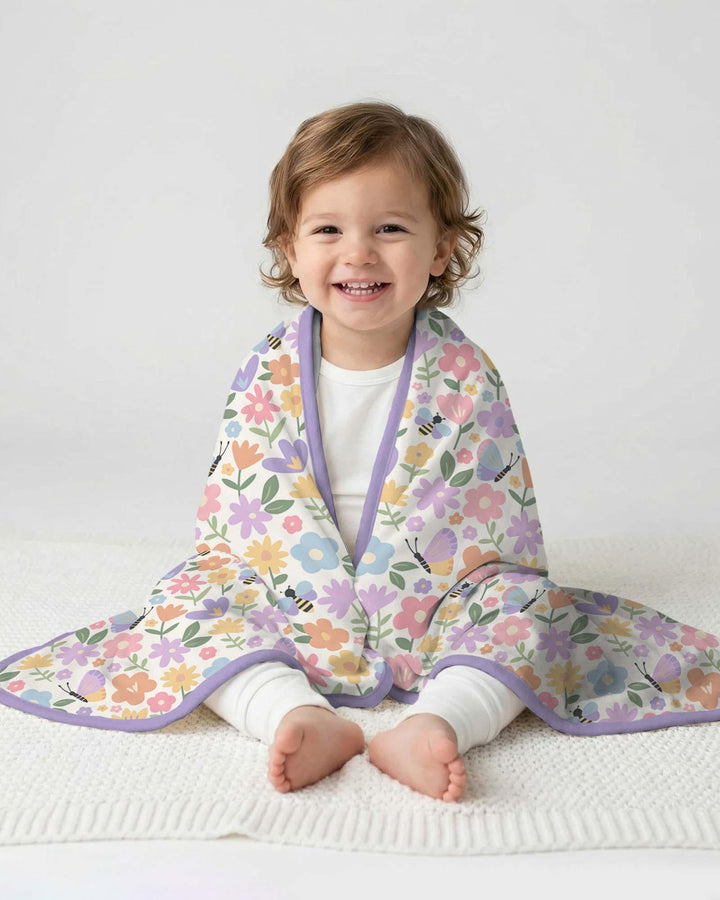 Flower Gardens Bamboo Blanket