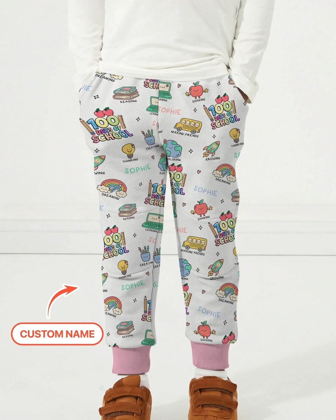 Personalisierte Feier 100 Tage Bambus Jogginghose