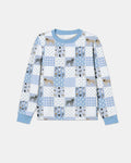 Frenchies Patchwork Family Matching Bamboo Men's Pajama Set