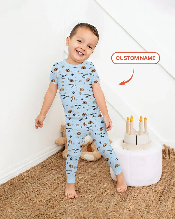 Zweiteiliges, kurzärmliges Pyjama-Set mit Marienkäfern