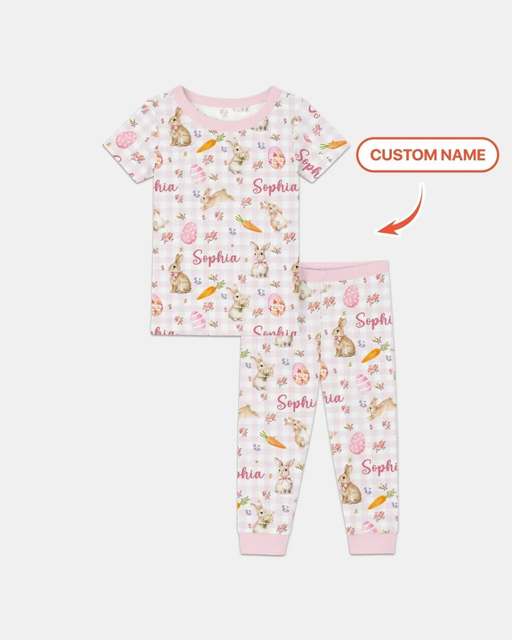 Zweiteiliges, kurzärmliges Pyjama-Set mit Marienkäfern