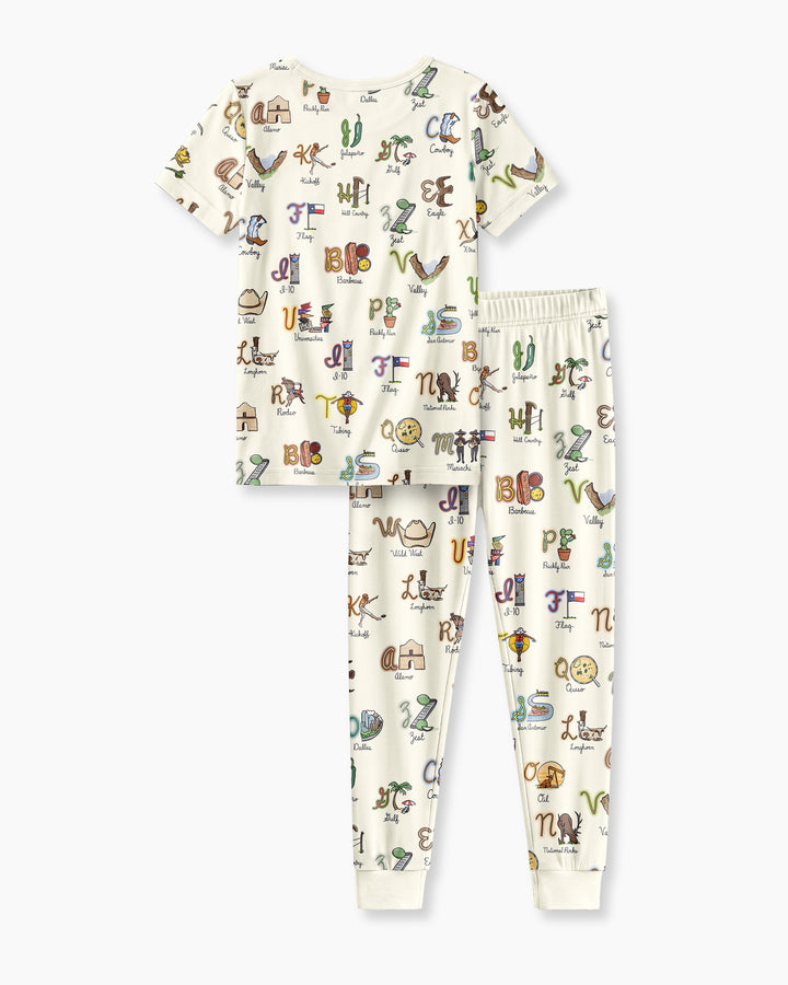 Zweiteiliges, kurzärmliges Pyjama-Set mit Marienkäfern