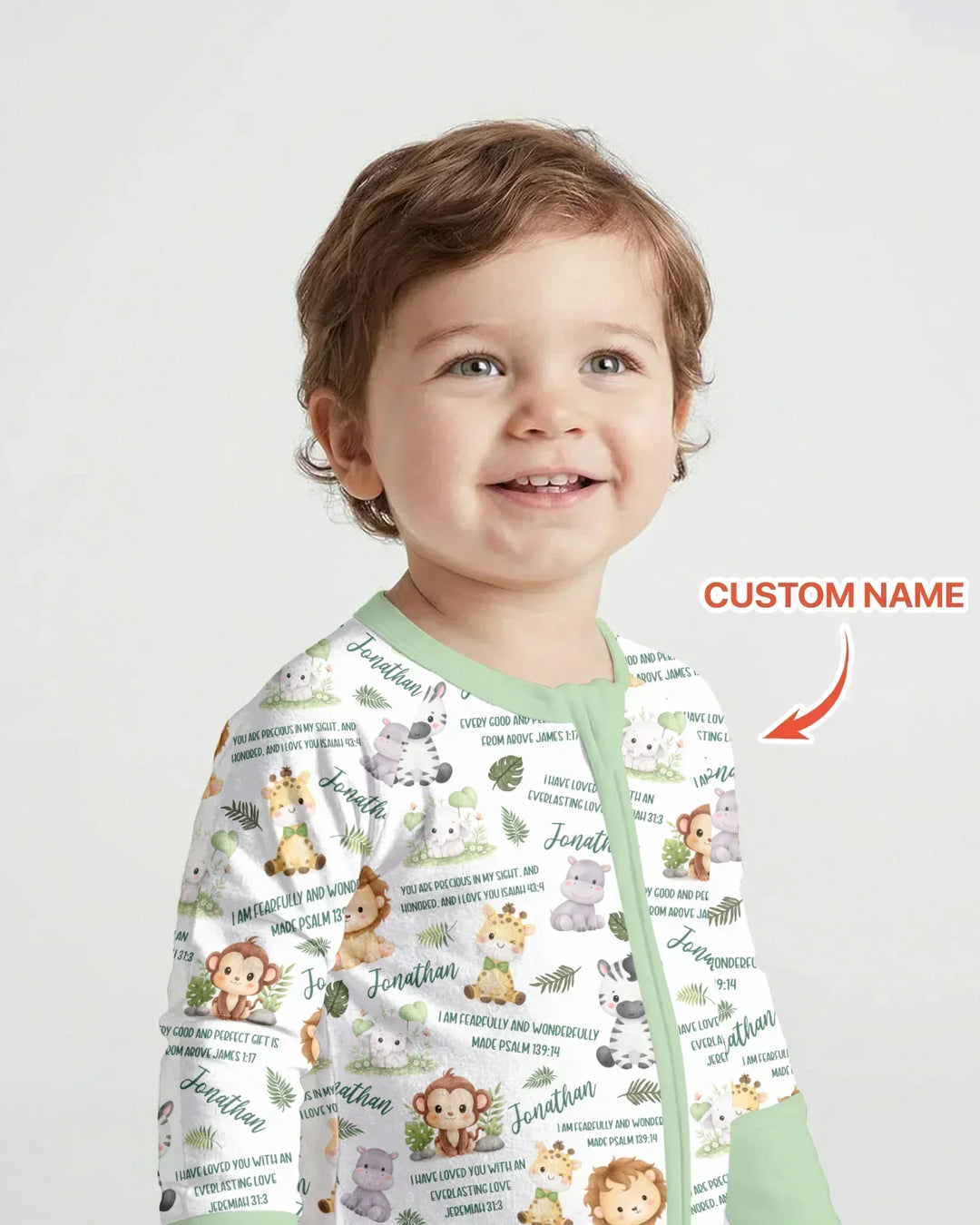 Gerippte Babykleidung mit individuellem Foto - Weich &amp; Skizzenhaft