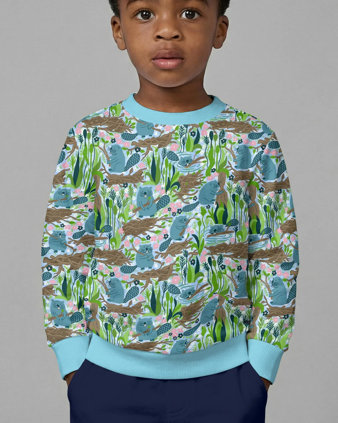 Little Dam Builders Bamboo Crewneck Sweatshirt