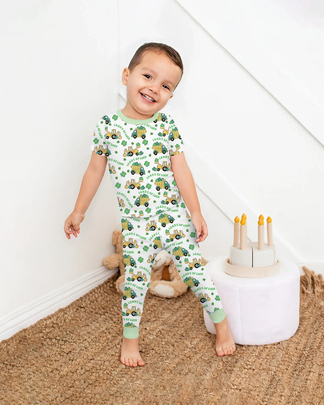 Loads Of Luck Bamboo Two Piece Short Sleeve Pajama Set