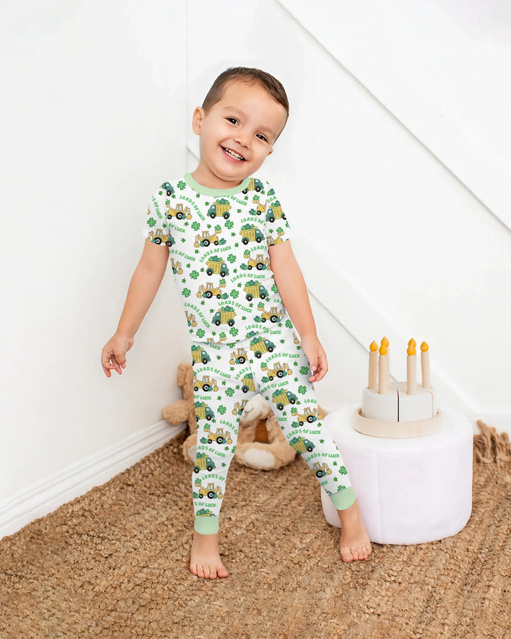Loads Of Luck Bamboo Two Piece Short Sleeve Pajama Set