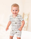 Template Zweiteiliges Pyjama-Set mit kurzen Ärmeln und Shorts