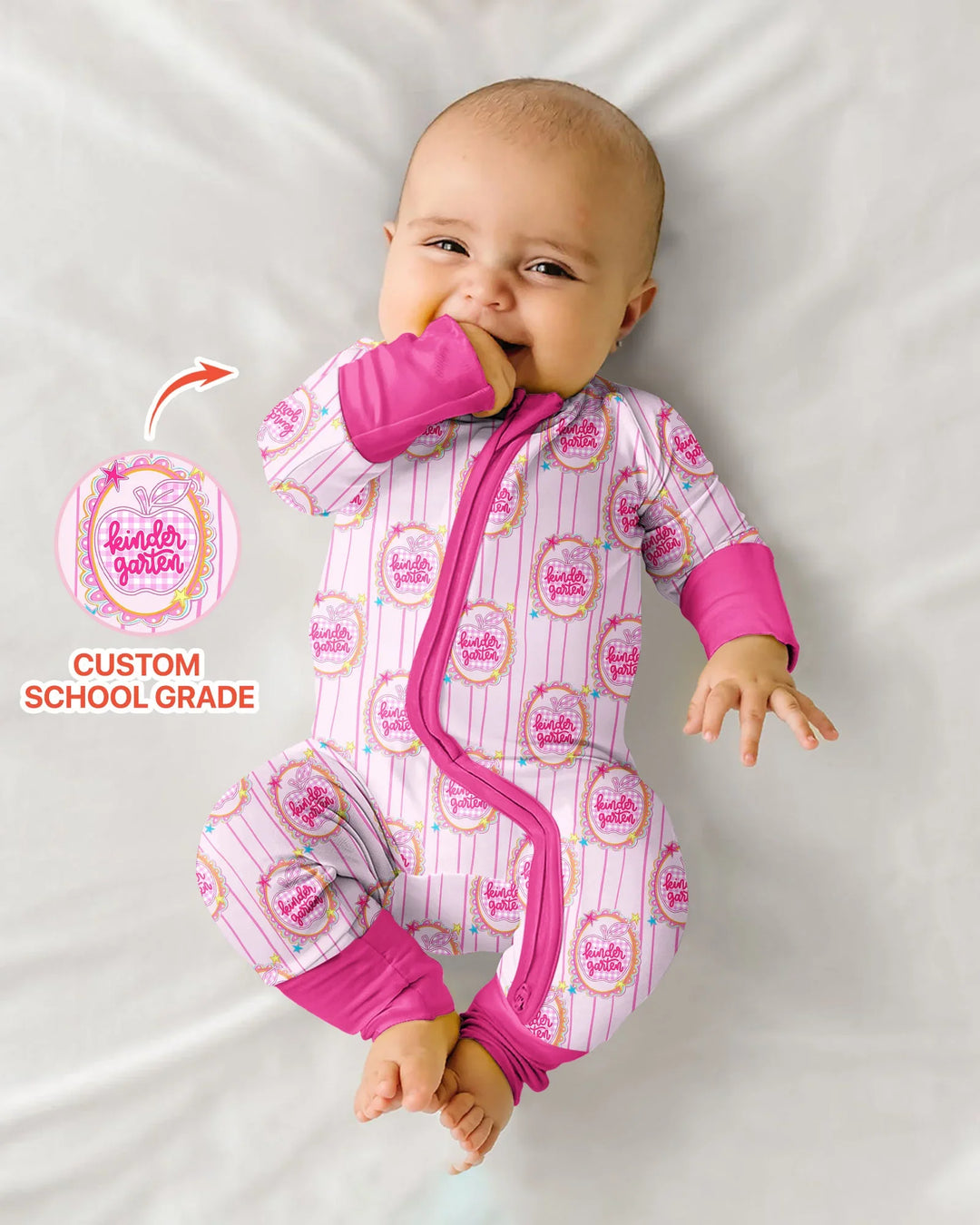 Gerippte Babykleidung mit individuellem Foto - Weich &amp; Skizzenhaft