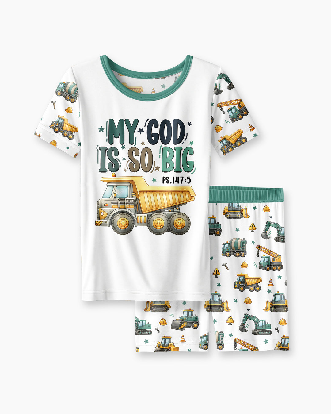 Schlafanzug-Set zweiteilig, kurze Ärmel, kurze Hose, Bambus