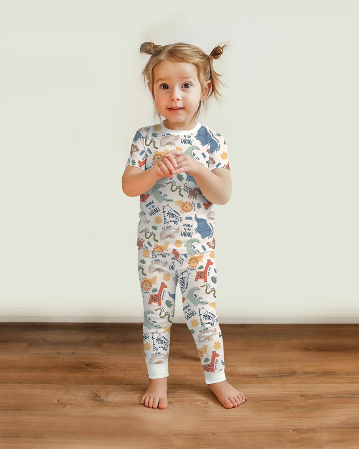 Zweiteiliges, kurzärmliges Pyjama-Set mit Marienkäfern