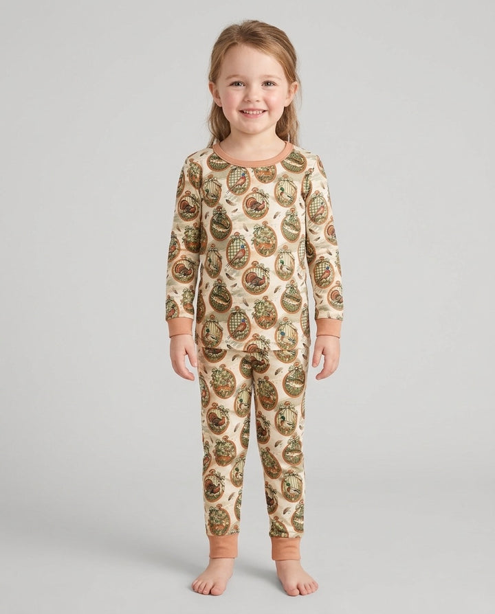 It's Hunting Season Vintage Bamboo Two Piece Long Sleeve Pajama Set