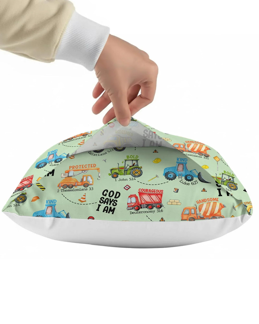God Says I Am Boy Bamboo Pillow Case