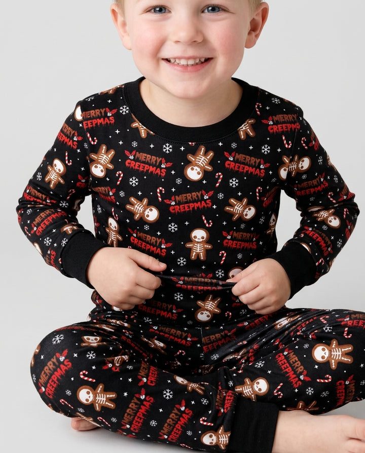 Merry Creepmas Cookies Bamboo Two Piece Long Sleeve Pajama Set