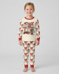 Retro Christmas Jingle Bell Rock Bamboo Two Piece Long Sleeve Pajama Set
