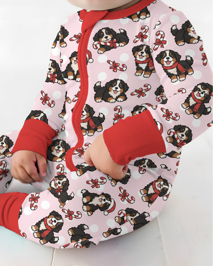 Holiday Bernese Mountain Christmas Dog Bamboo Convertible Zippy