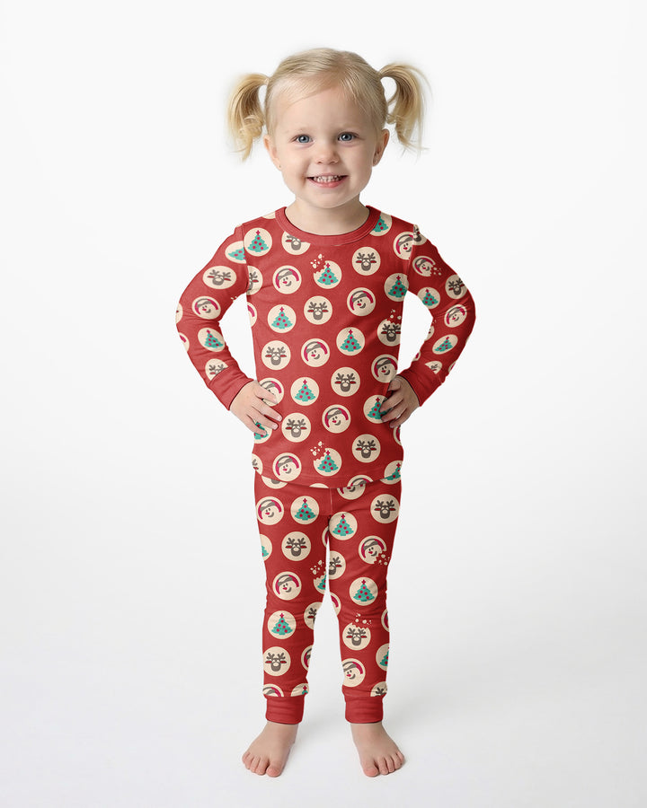Christmas Cookie Bamboo Two Piece Long Sleeve Pajama Set